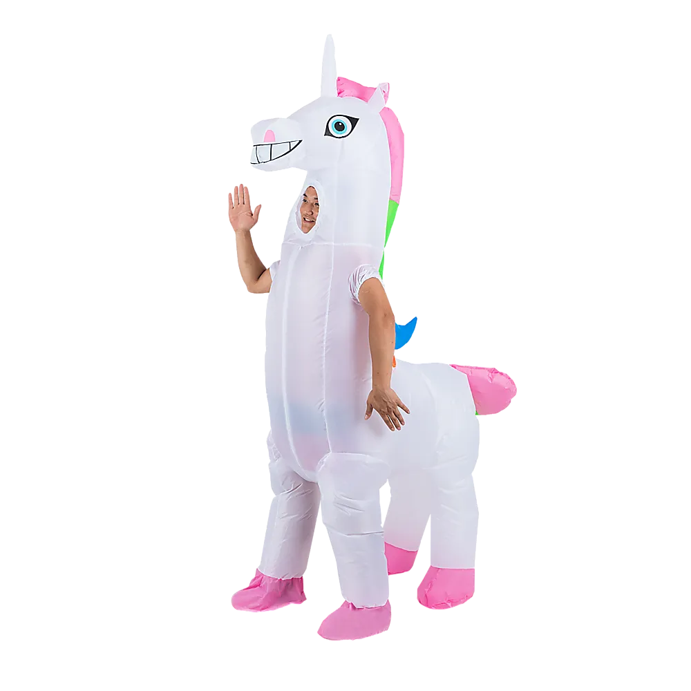 Lightweight Giant Unicorn Inflatable Costume with Fan