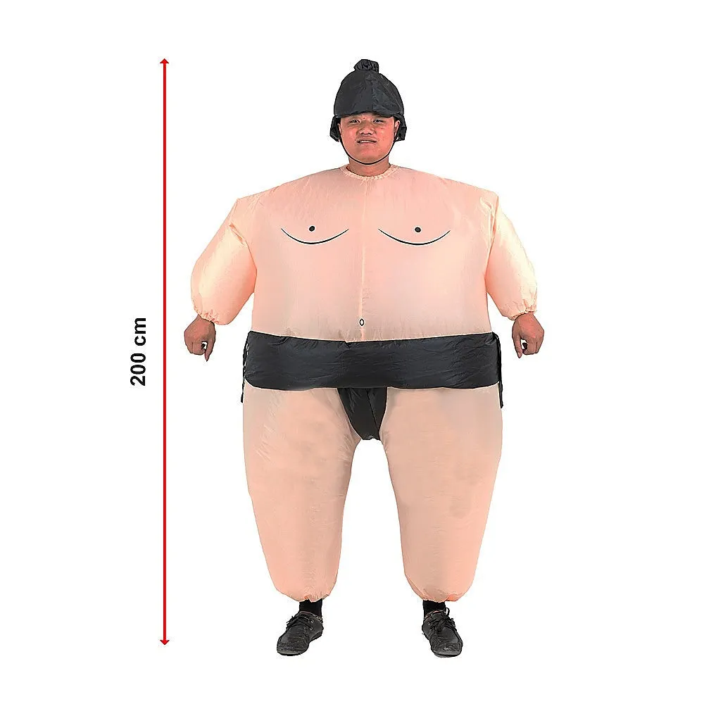 Lightweight Terylene Sumo Inflatable Costume with Fan