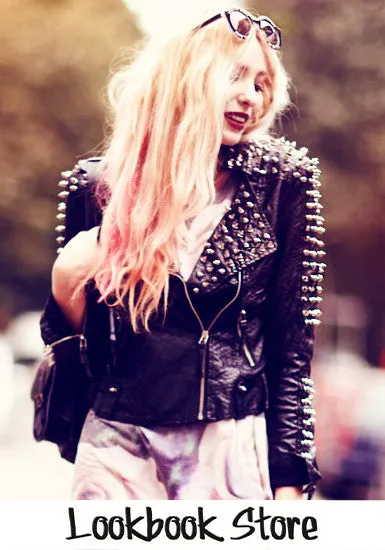 Lookbook Store Spiked Studs Jacket