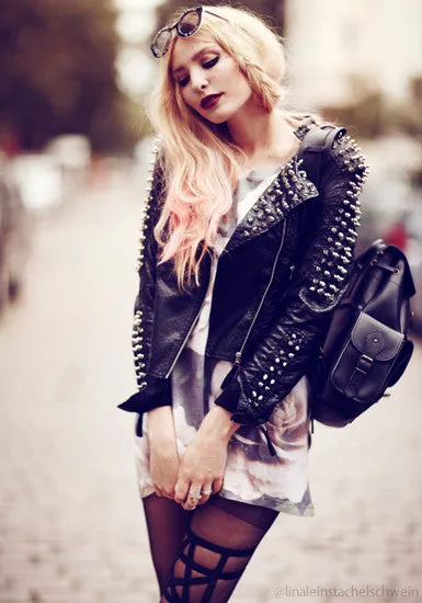 Lookbook Store Spiked Studs Jacket