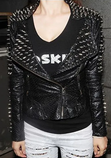 Lookbook Store Spiked Studs Jacket