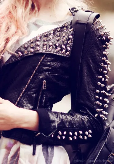 Lookbook Store Spiked Studs Jacket