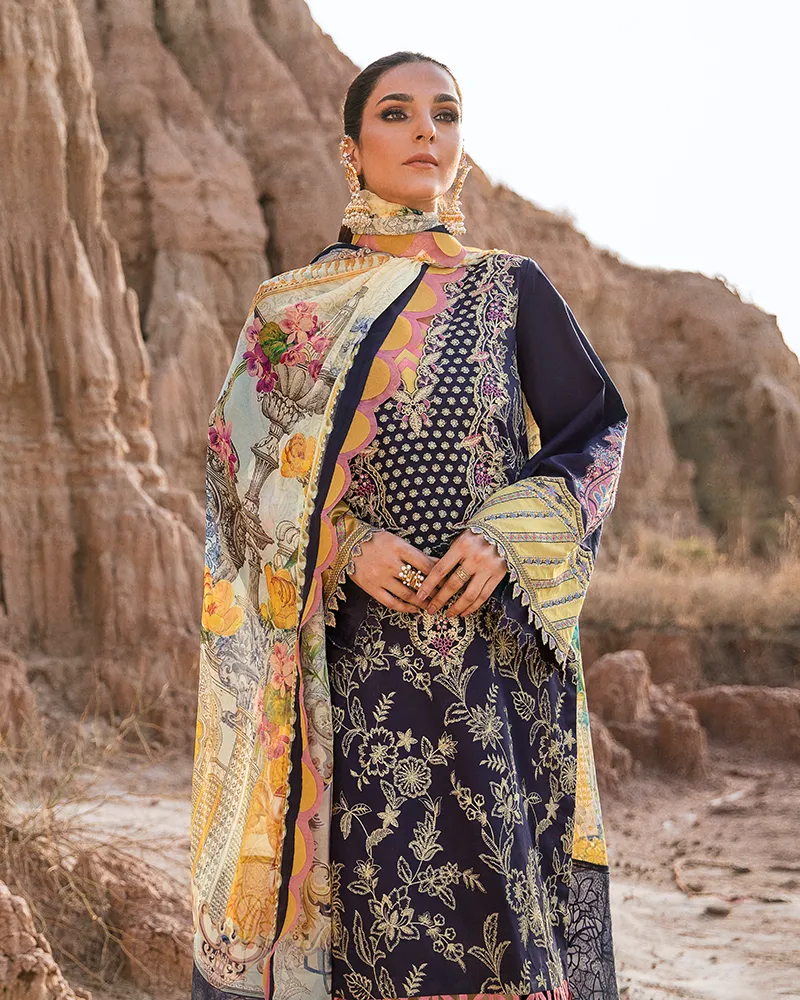 Maria Osama Khan Naghma-011 Pariwash Premium Lawn Collection 2022