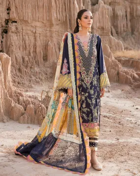 Maria Osama Khan Naghma-011 Pariwash Premium Lawn Collection 2022