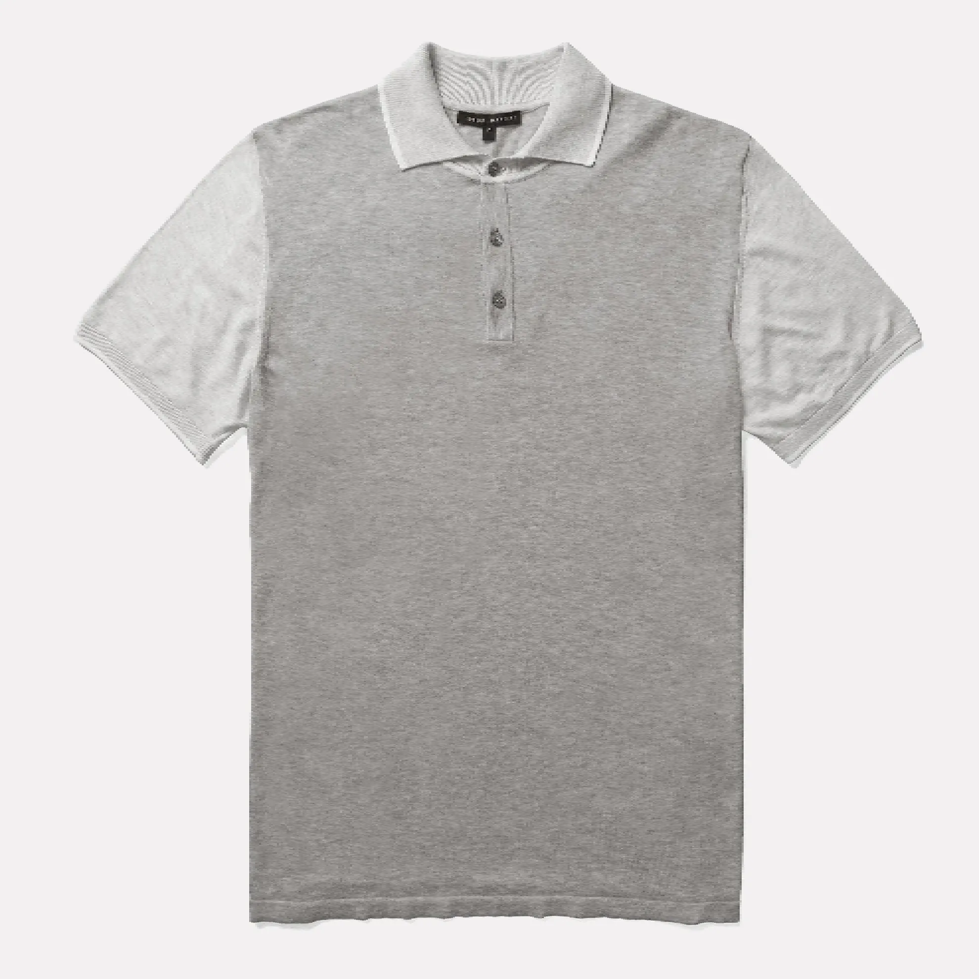 Marion Short Sleeve Polo Sweater / Grey