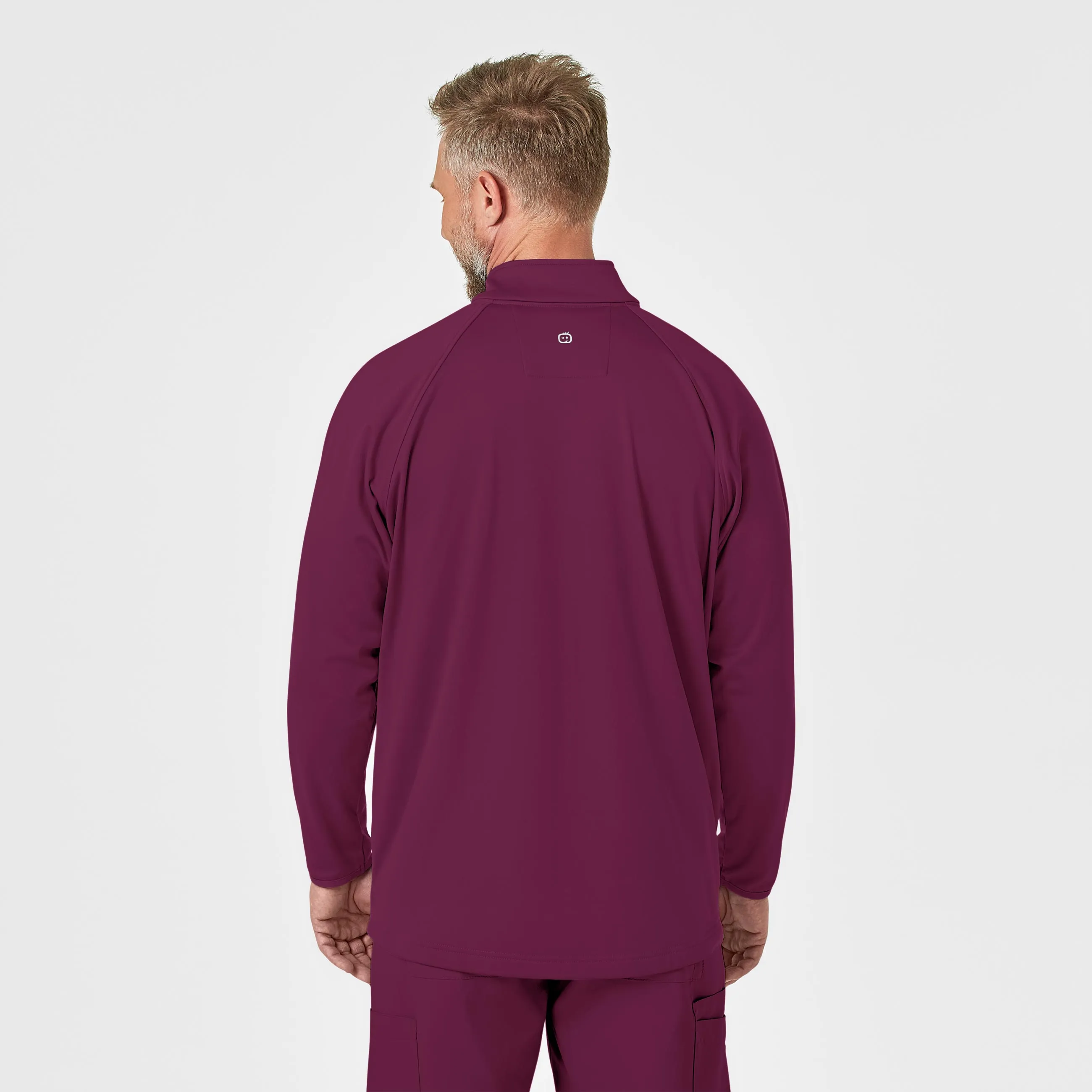 Men's Fleece Full Zip Jacket - Wine