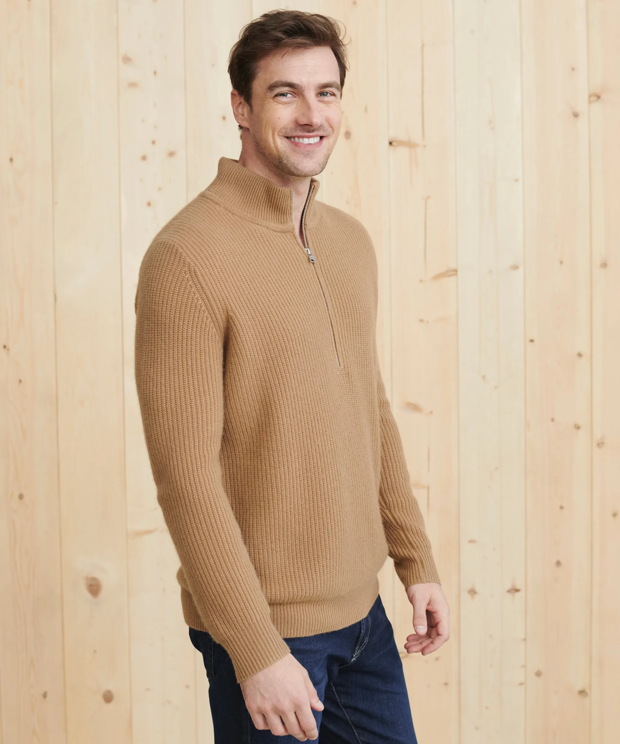 Men's Wool Half Zip