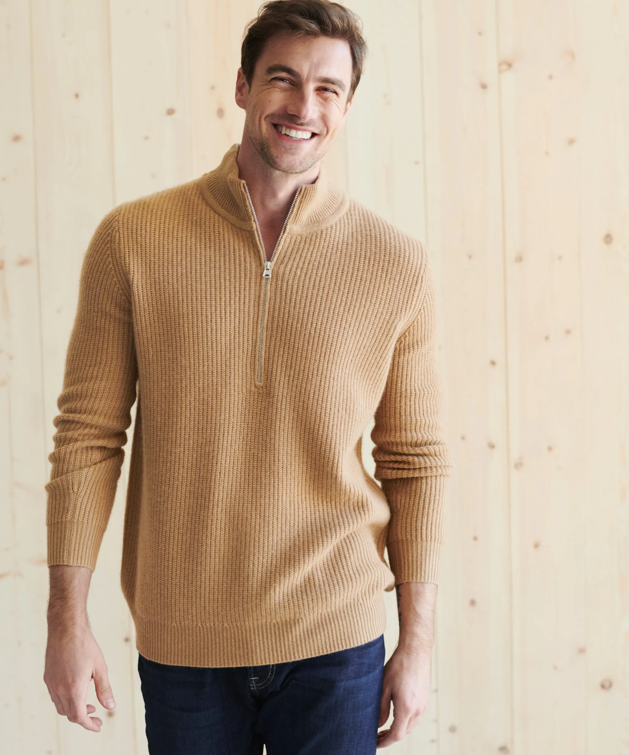 Men's Wool Half Zip