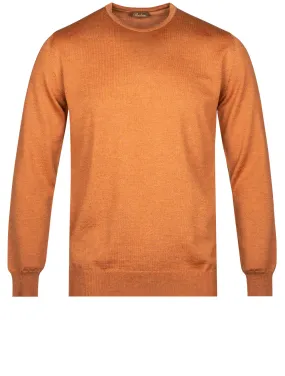 Merino Wool Crew Neck Rust 767