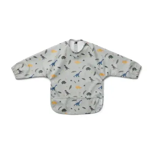 Merle Cape Bib - Dino dove blue mix