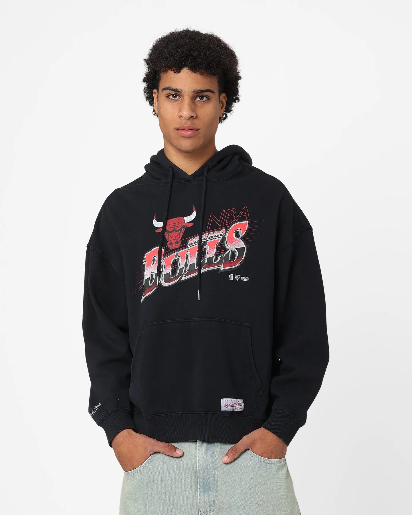 Mitchell & Ness Chicago Bulls Last Second Shot Hoodie Faded Black