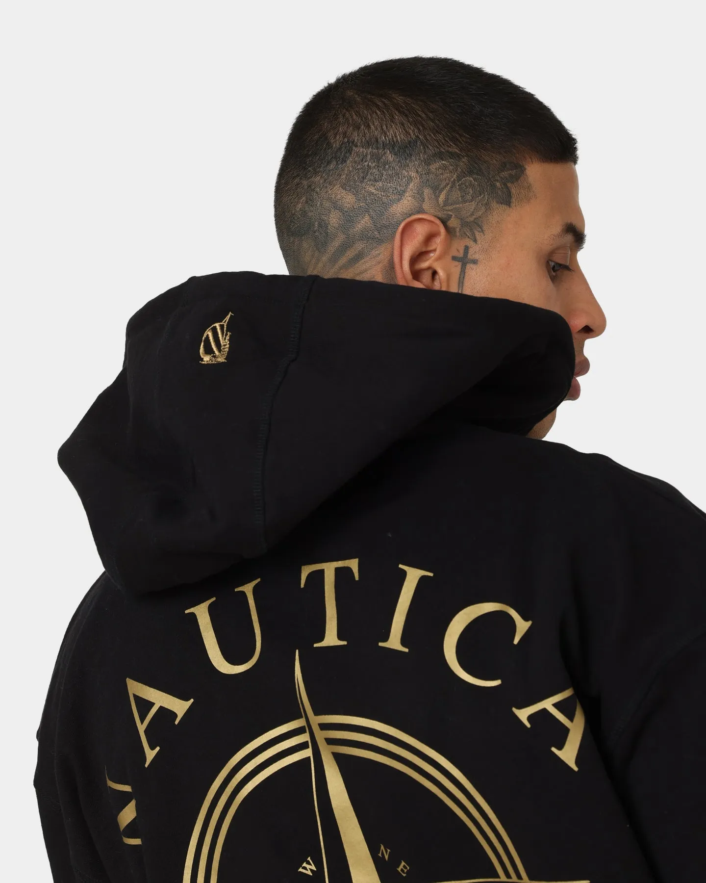 Nautica Pacific Hoodie Black/Gold