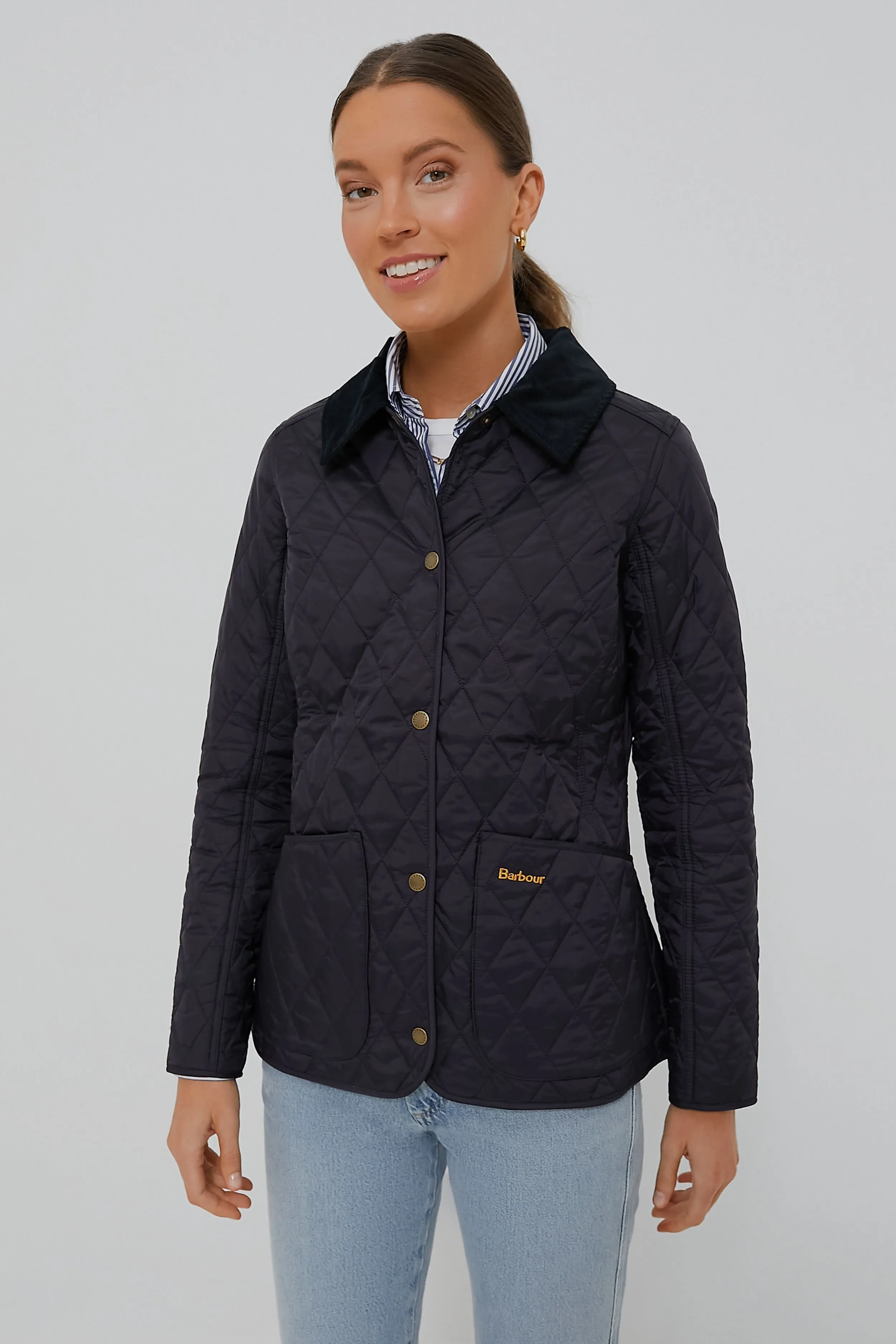 Navy Annandale Quilted Jacket