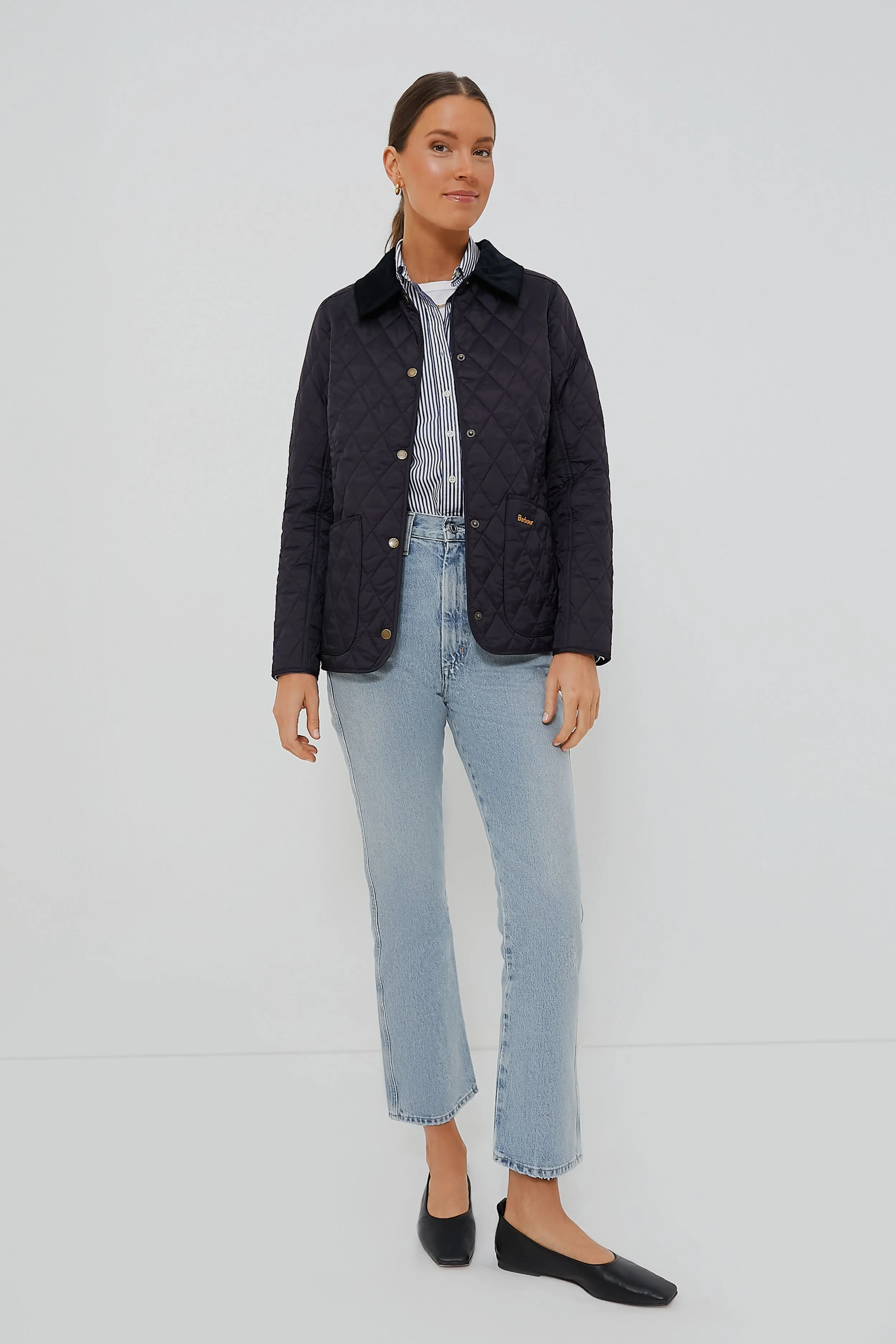 Navy Annandale Quilted Jacket