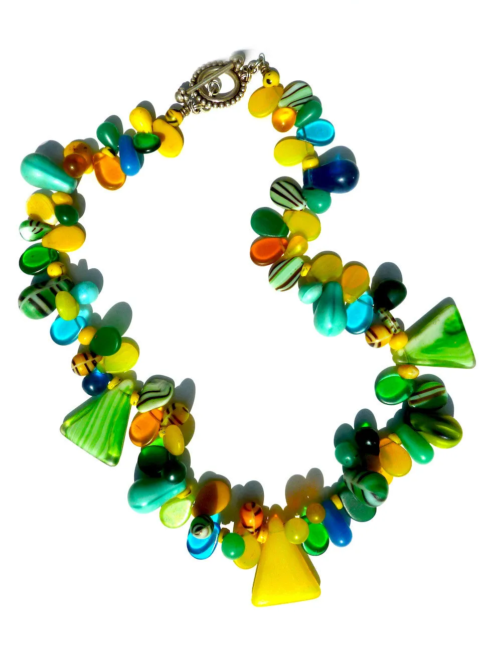 Necklace Mix Of African And Czech Glass