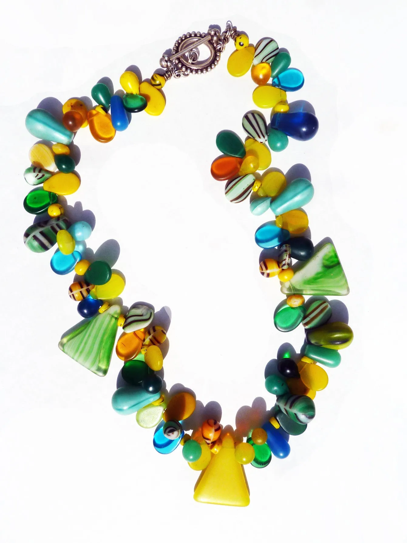 Necklace Mix Of African And Czech Glass