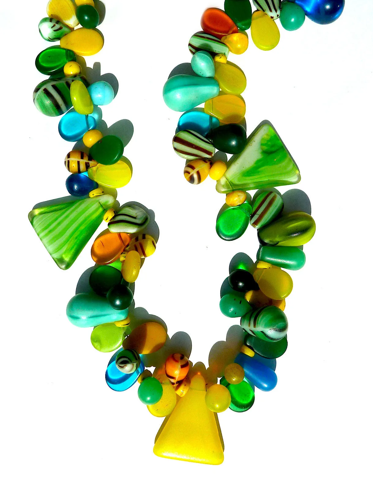 Necklace Mix Of African And Czech Glass