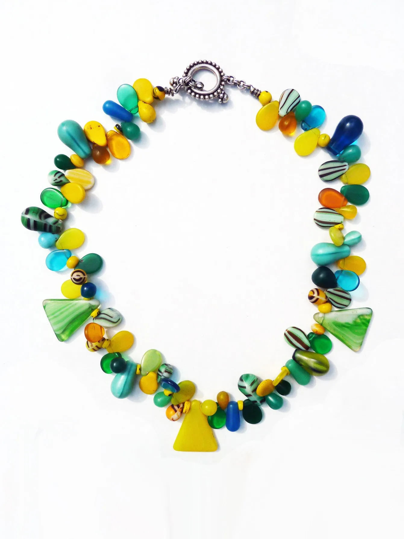 Necklace Mix Of African And Czech Glass