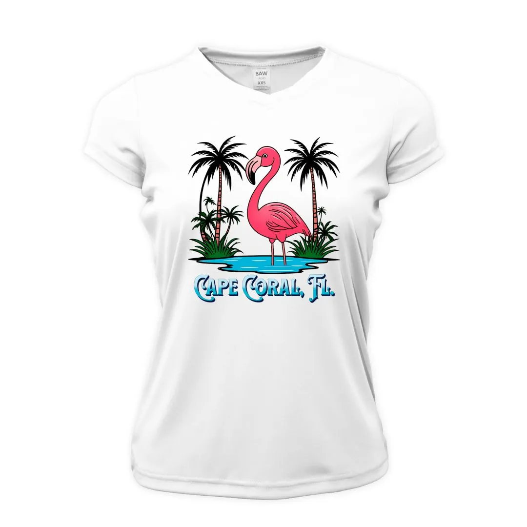 Pink Flamingo Sun Shirt - Women UPF50 Graphic Tee