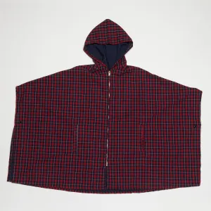 Poncho (Red x Navy)