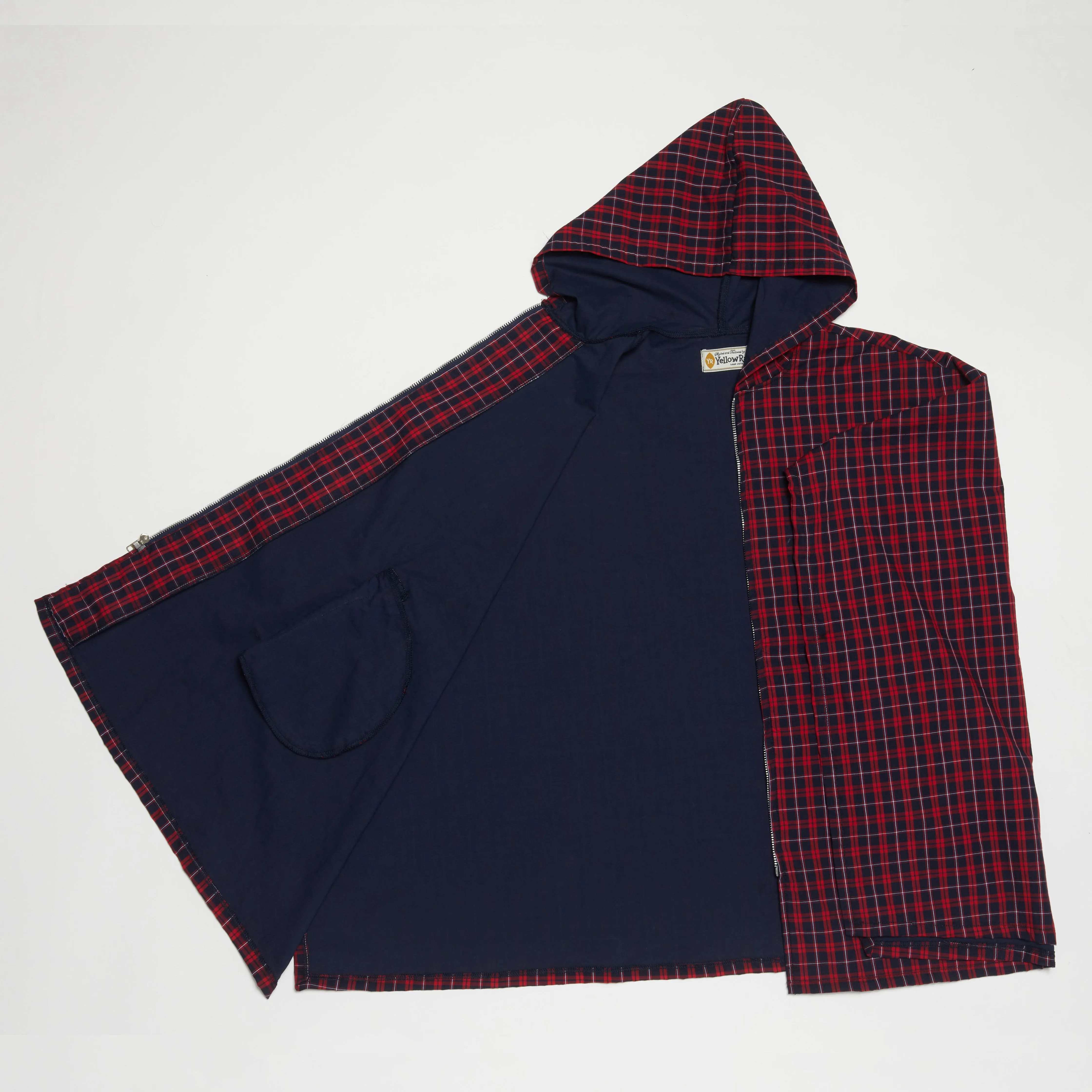 Poncho (Red x Navy)