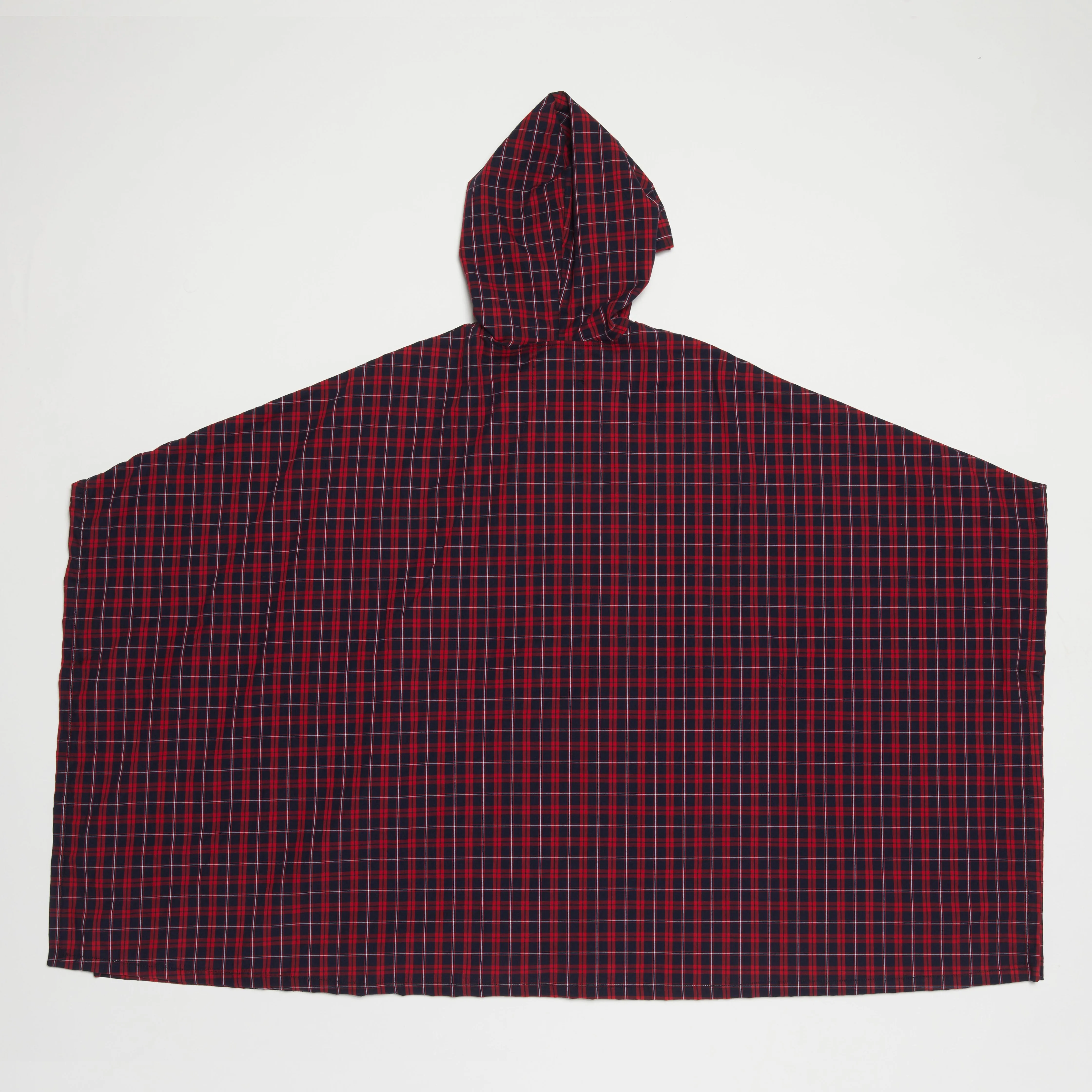 Poncho (Red x Navy)