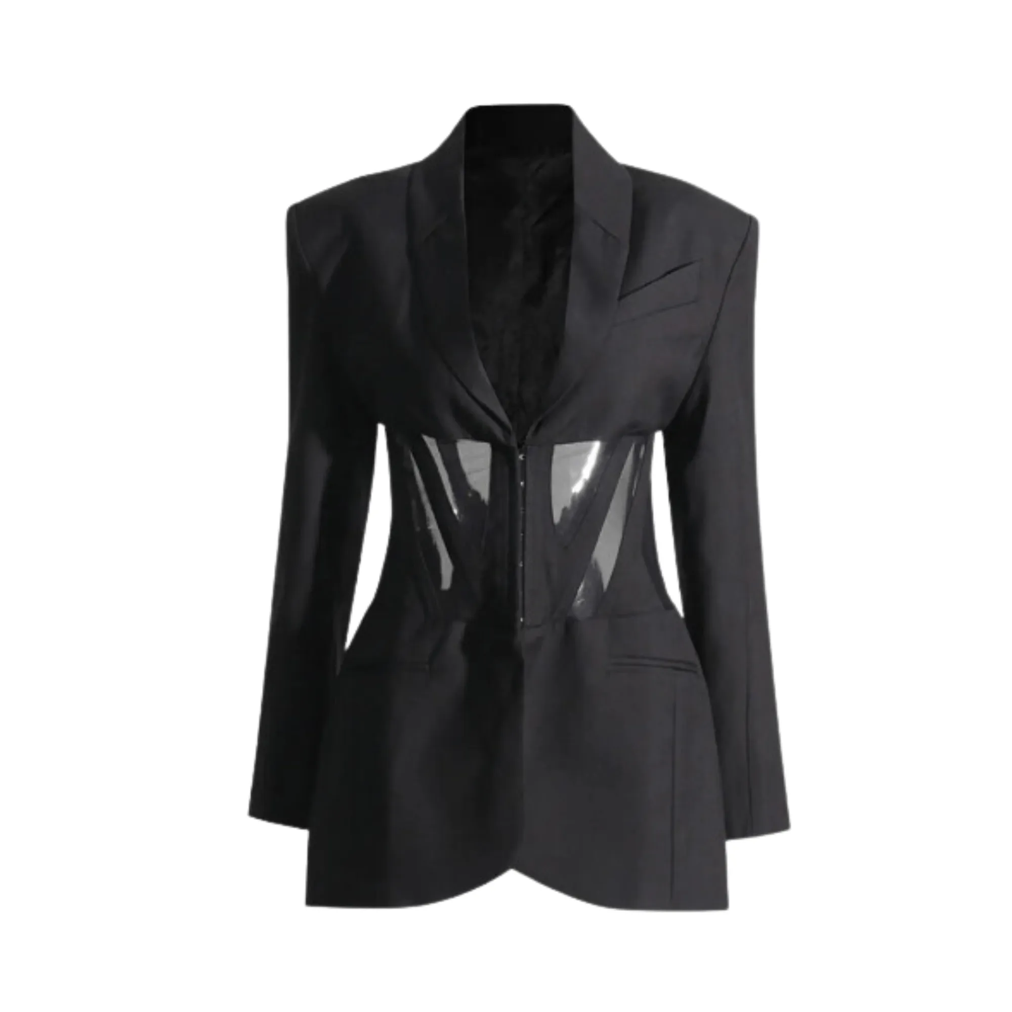 Pre Order:  Contour Mesh Long Sleeves Blazer