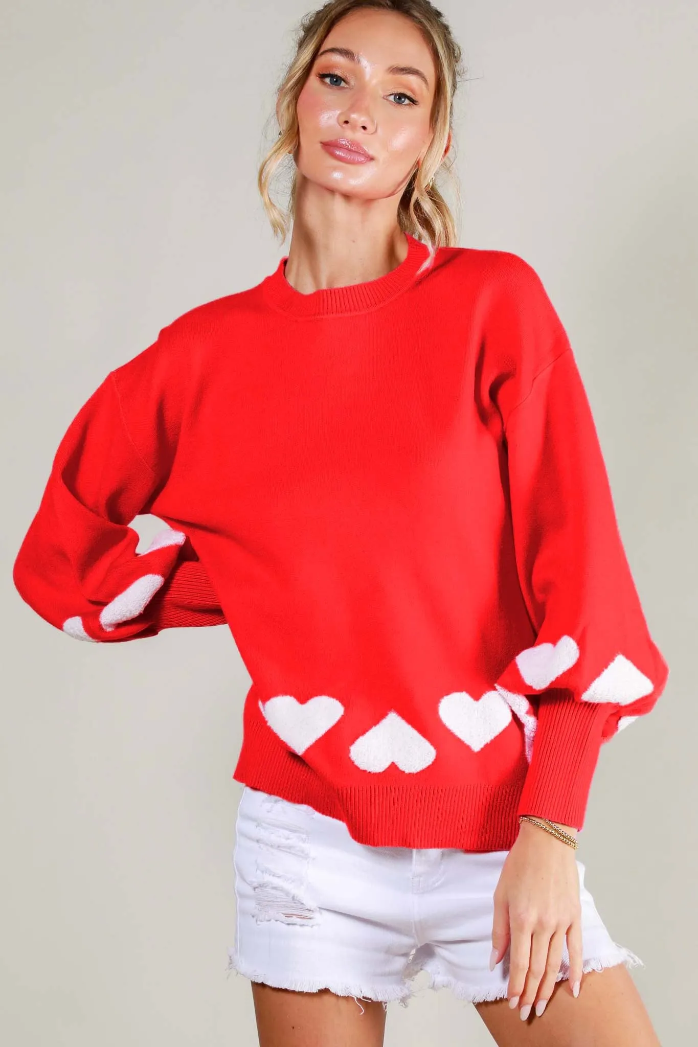 PRE-ORDER | NEW VALENTINE CLASSIC SWEATER (RED)