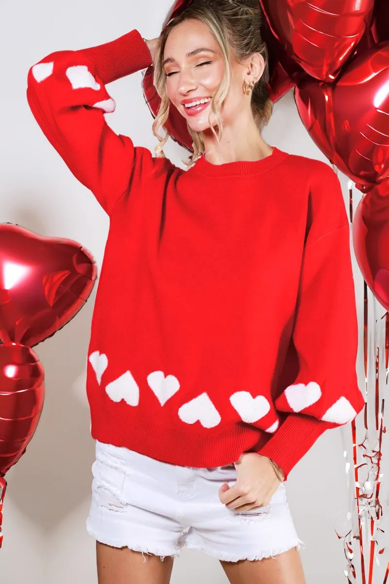 PRE-ORDER | NEW VALENTINE CLASSIC SWEATER (RED)