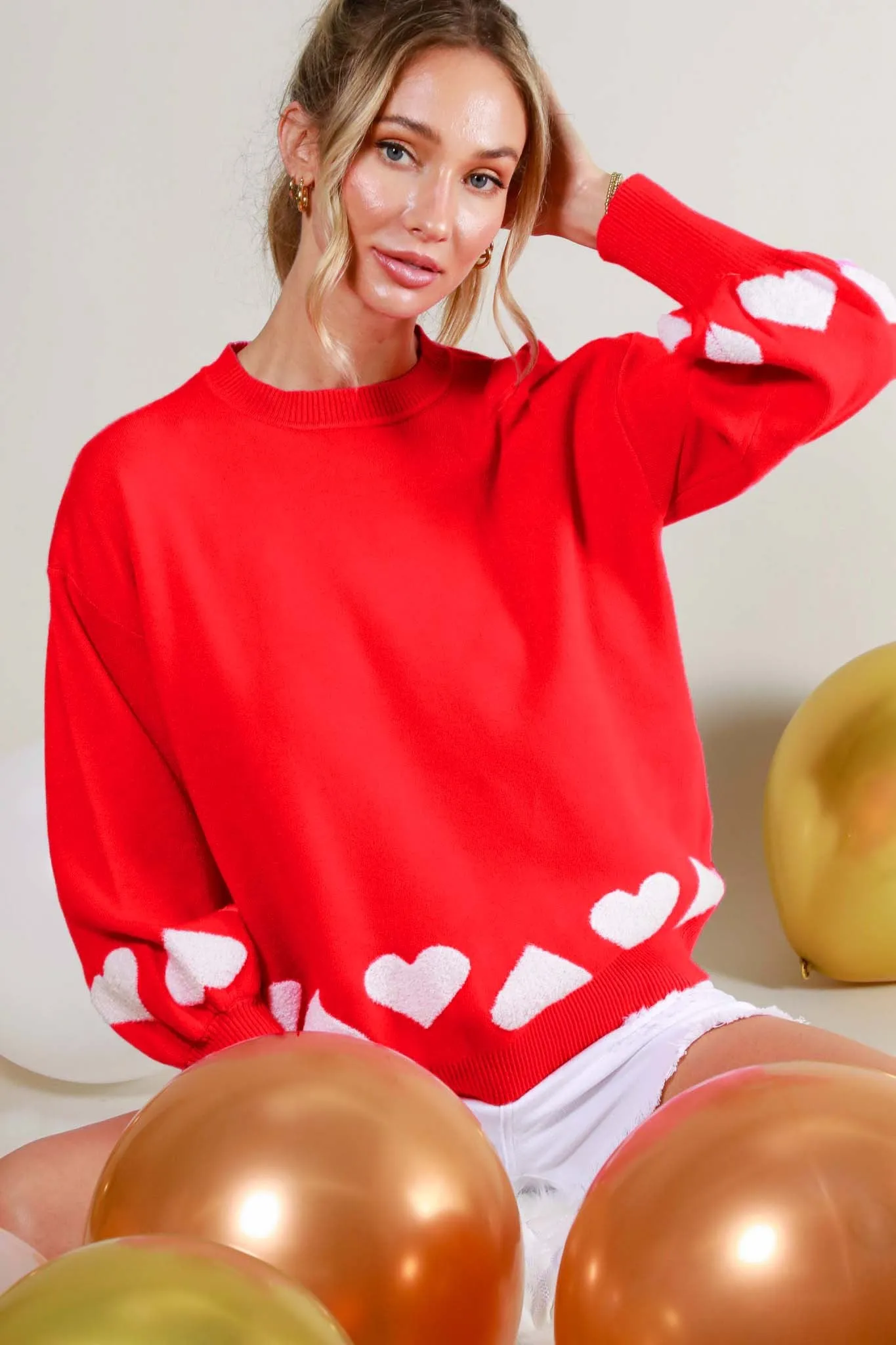 PRE-ORDER | NEW VALENTINE CLASSIC SWEATER (RED)