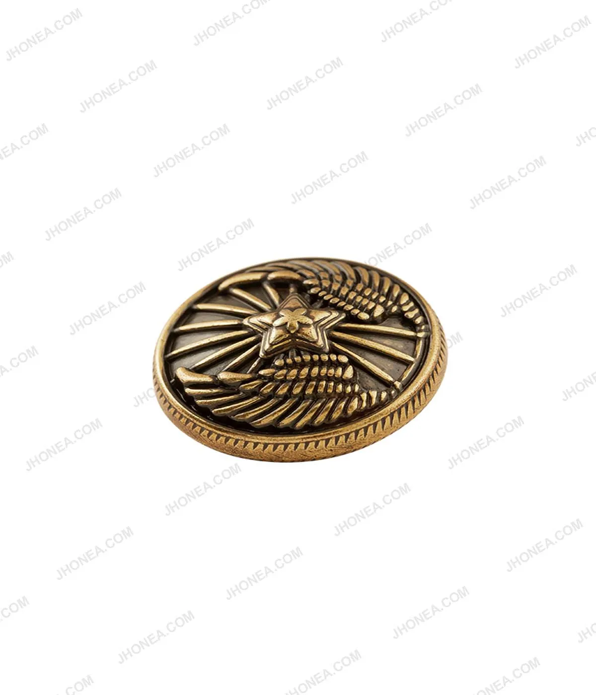 Premium Antique Vintage Winged Star Design Buttons for Jackets