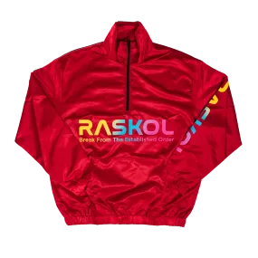 RASKOL Athletic Windbreaker Jacket (Red)