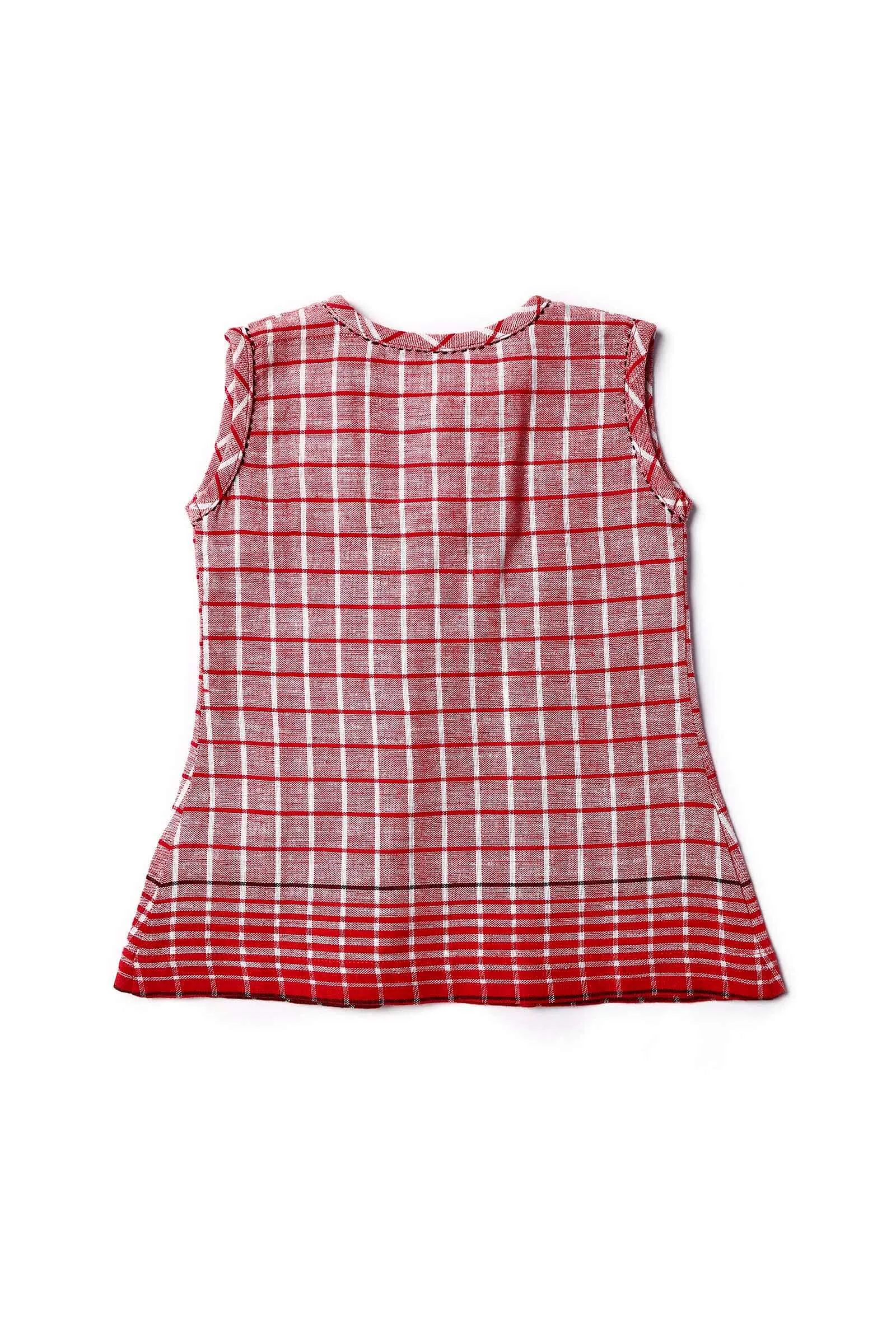 Red Gamcha Frock