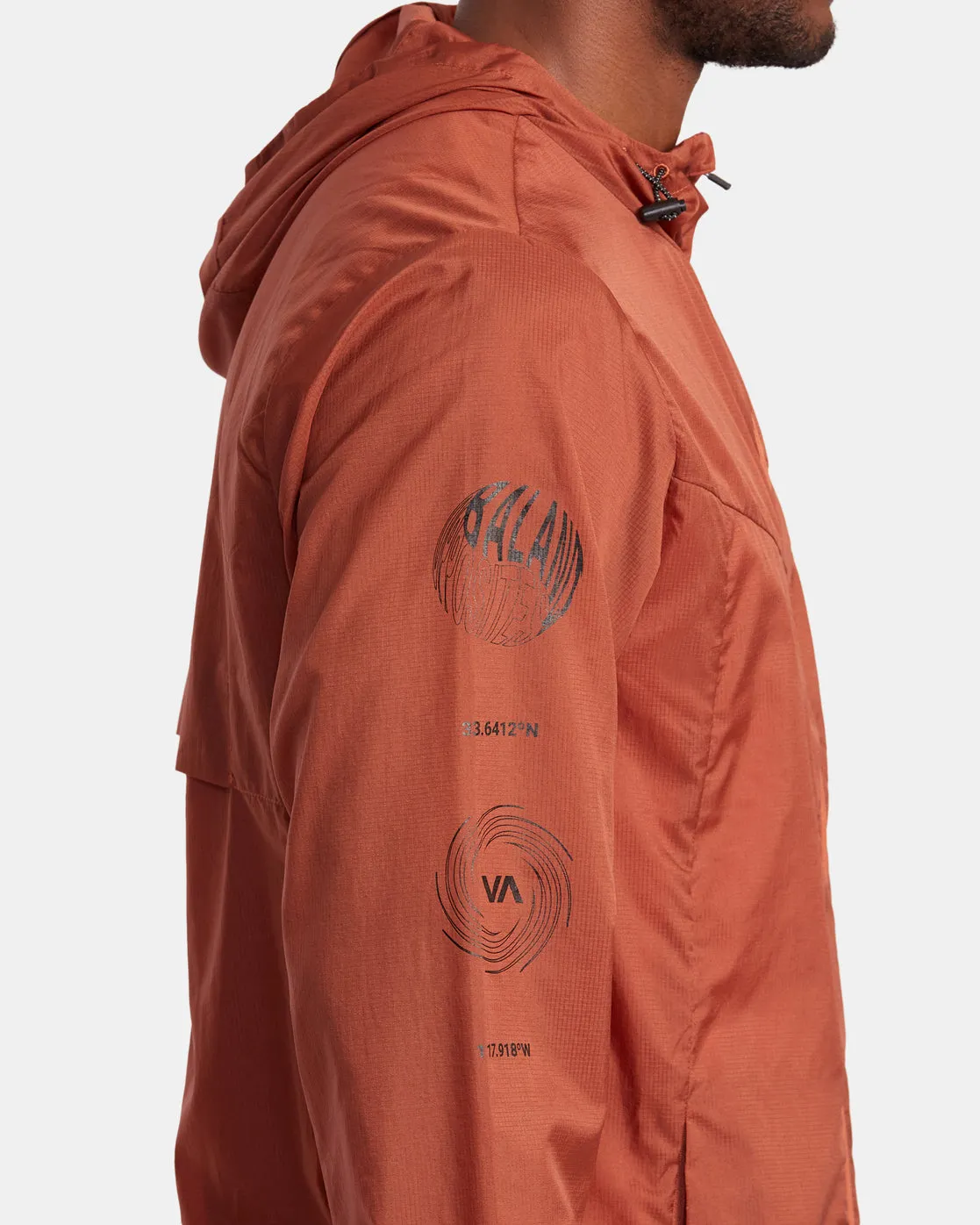 RVCA Runner Lightweight Training Jacket - Terracotta