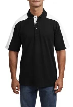 Sport-Tek - Pique Knit Sport Shirt with Contrast Shoulder Panel.  K476