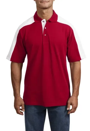 Sport-Tek - Pique Knit Sport Shirt with Contrast Shoulder Panel.  K476