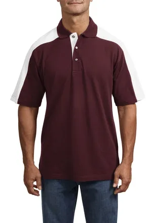 Sport-Tek - Pique Knit Sport Shirt with Contrast Shoulder Panel.  K476