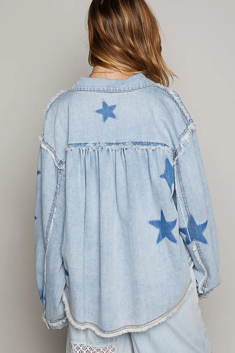 Starry Night Shirt Jacket