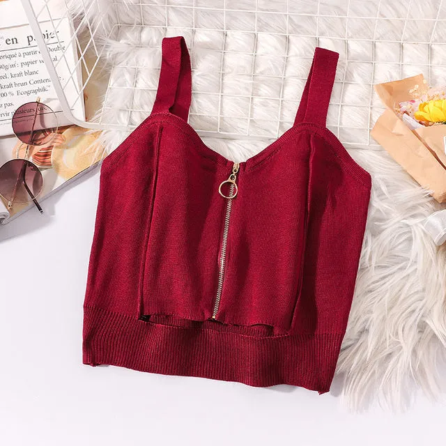 TEEK - Diary Crop Sweater Tank