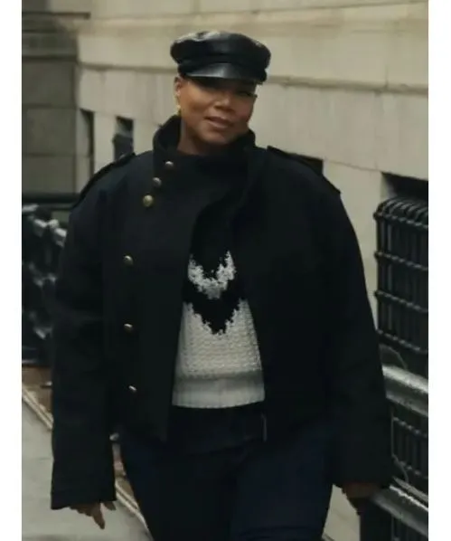 The Equalizer Robyn McCall Queen Latifah Black Button Up Jacket