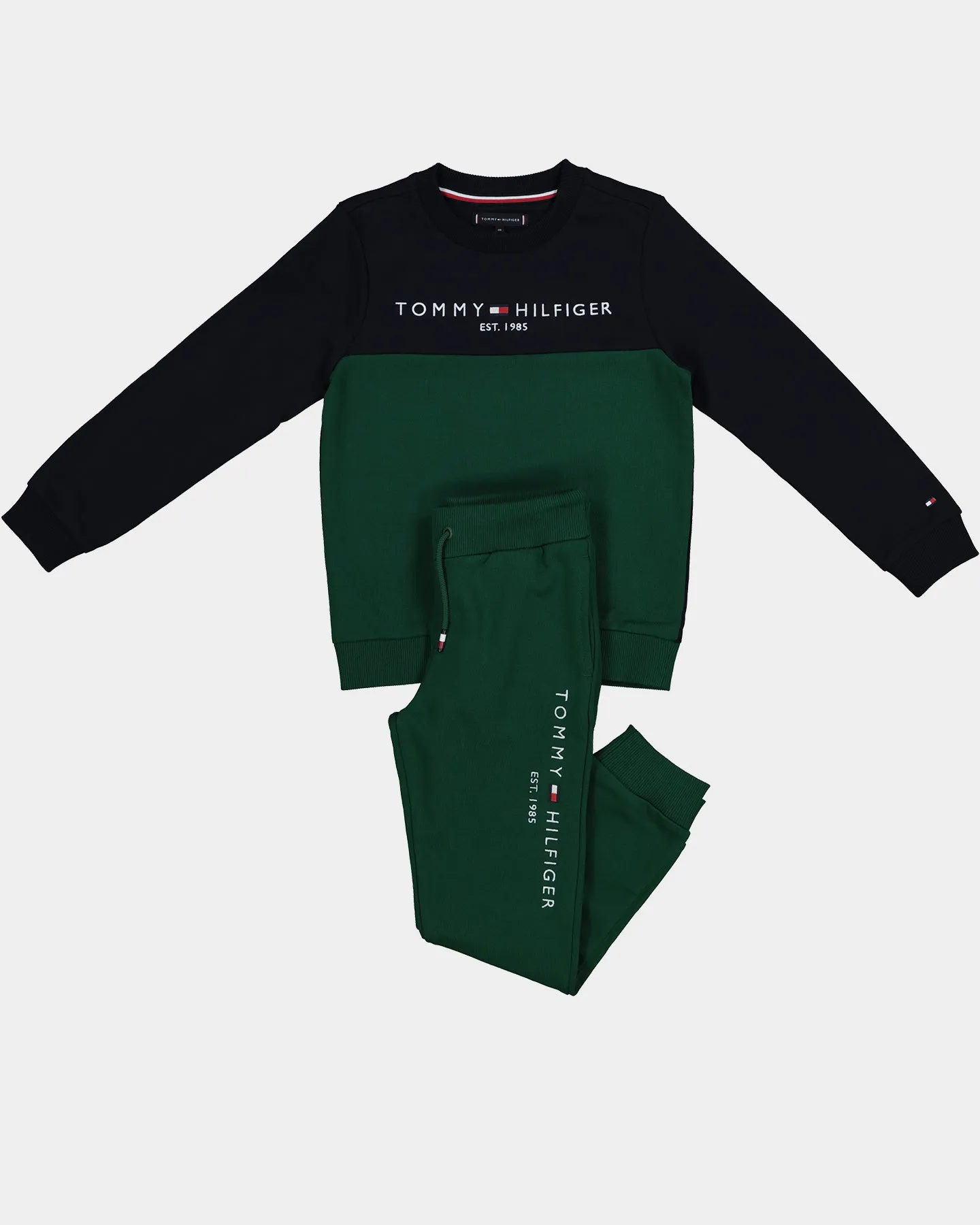 Tommy Hilfiger Kids' Essential Colourblock Set Prep Green