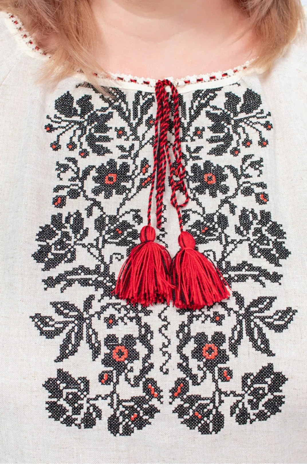 Ukrainian embroidered linen shirt