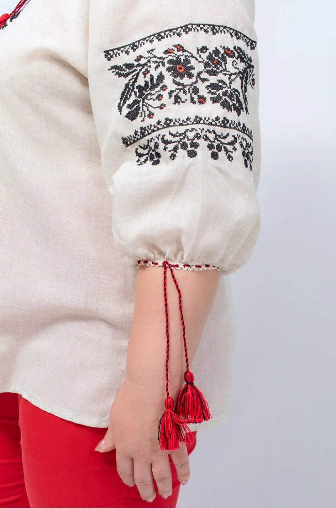 Ukrainian embroidered linen shirt