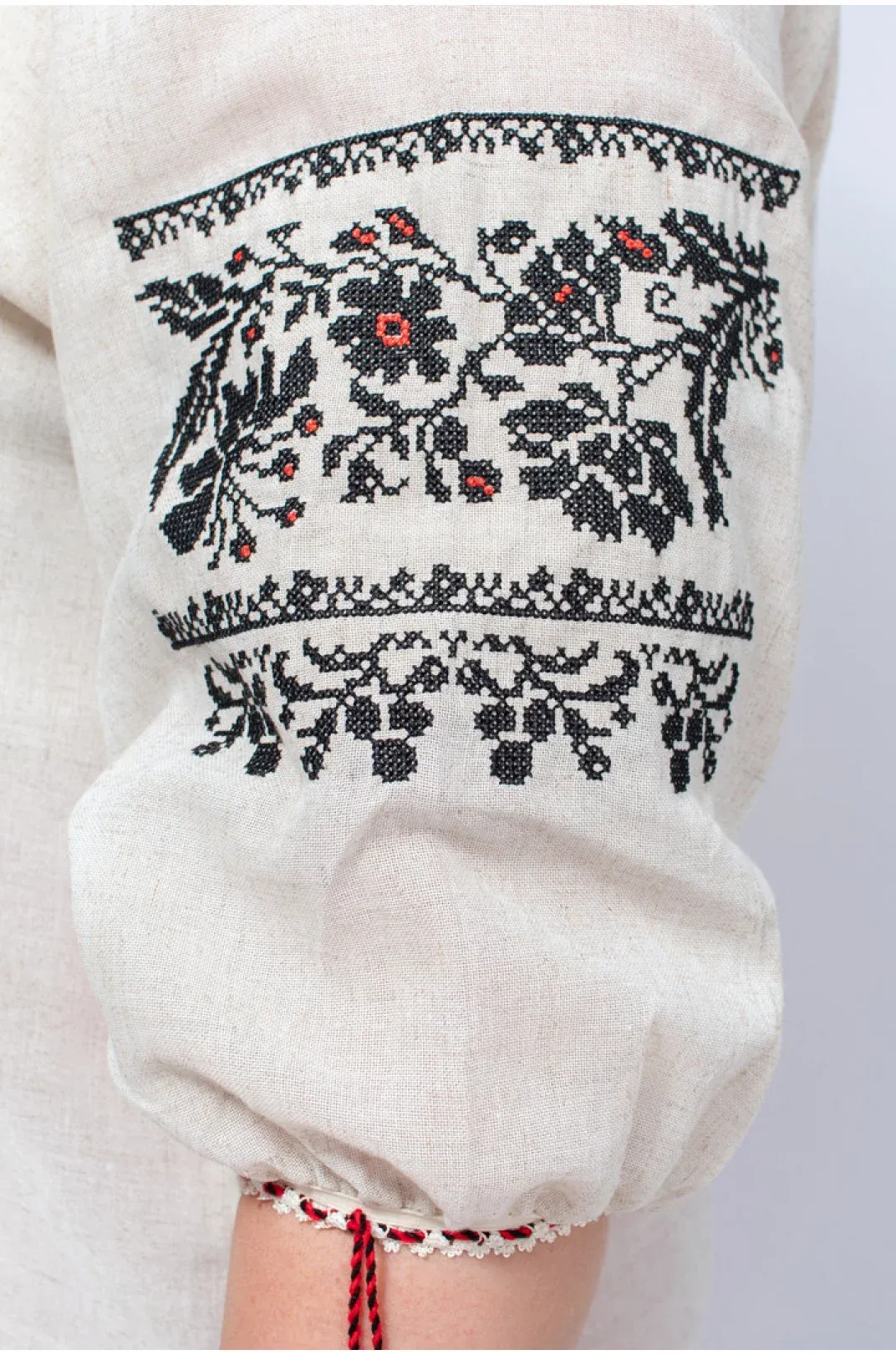 Ukrainian embroidered linen shirt