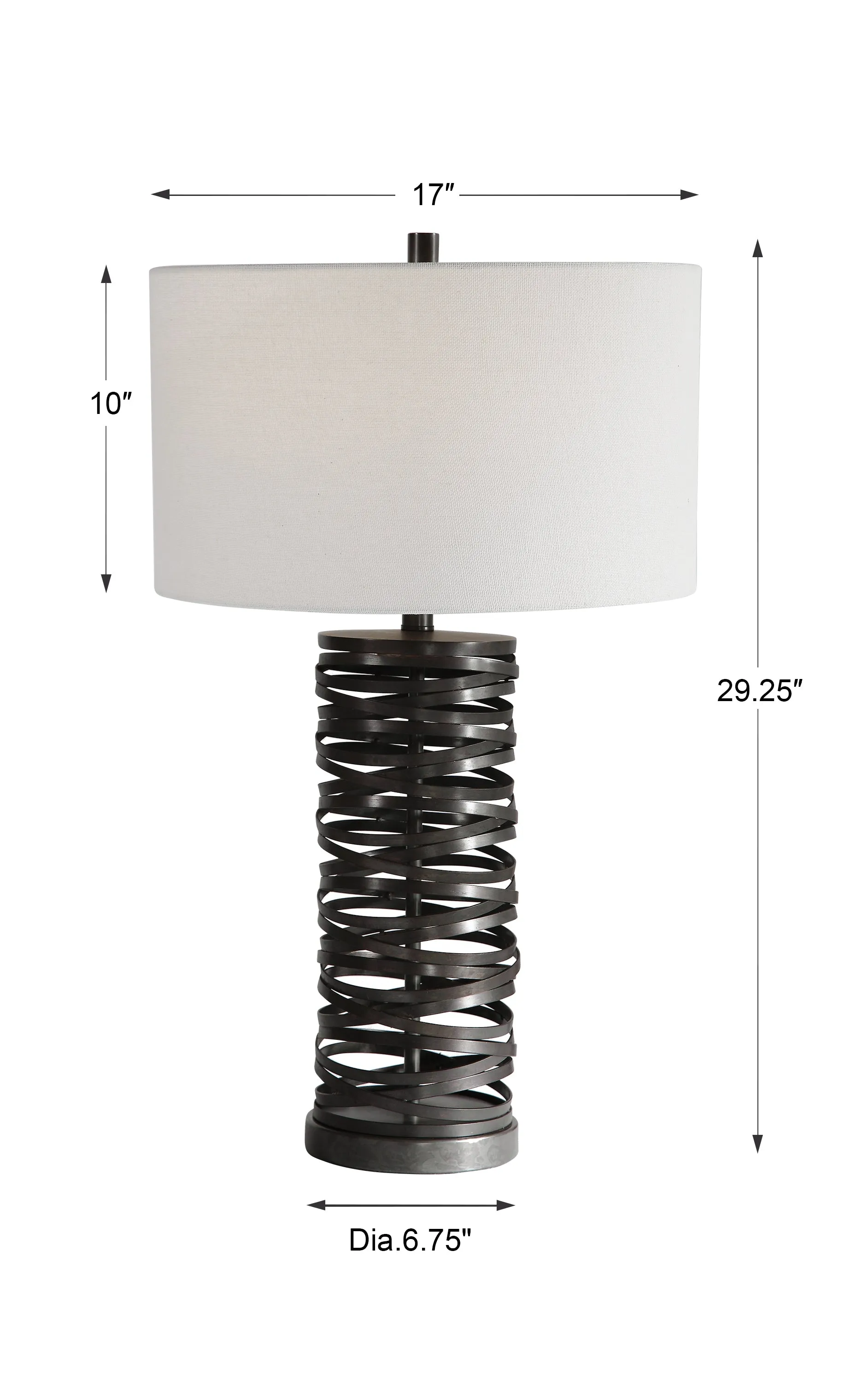 Uttermost Alita Rust Black Table Lamp