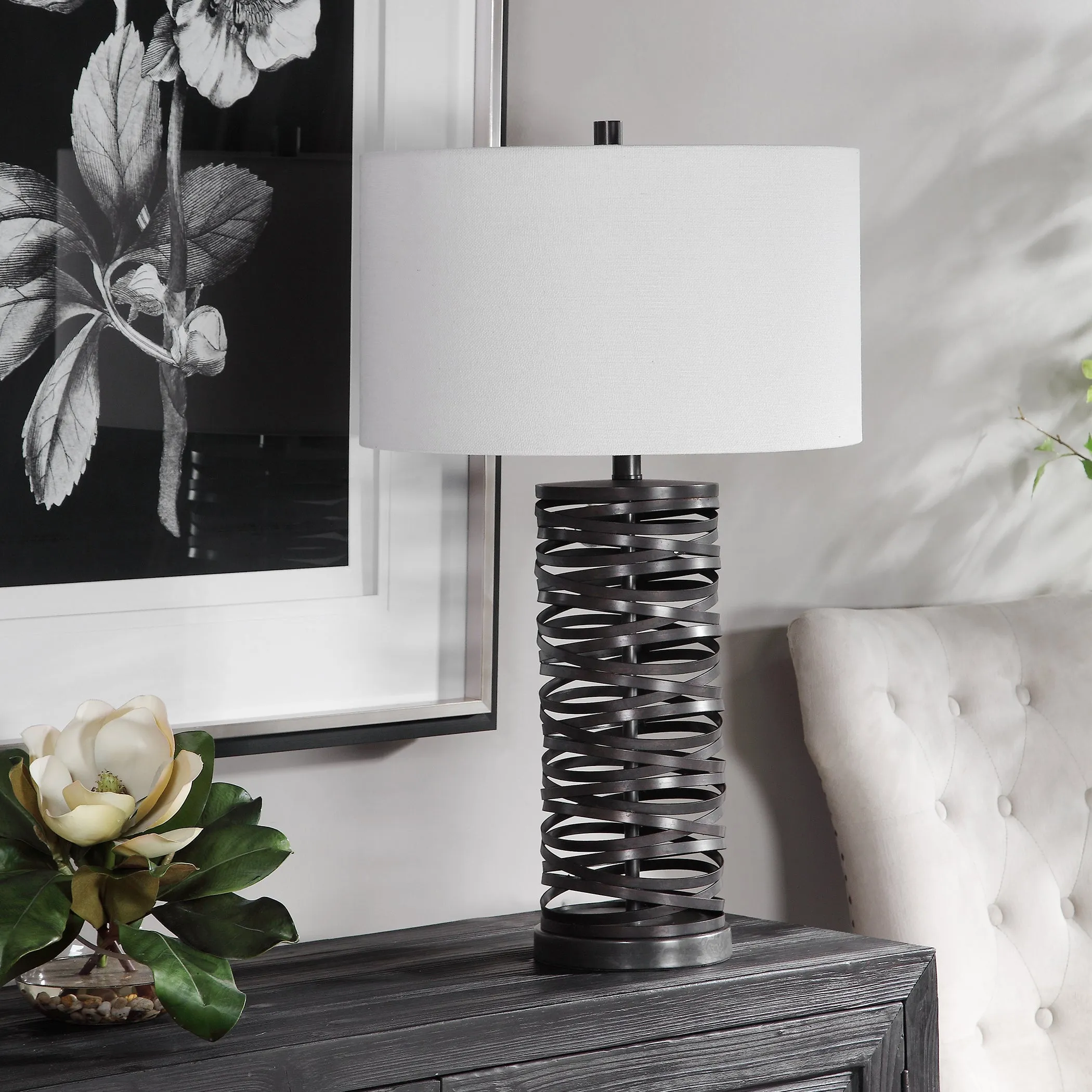 Uttermost Alita Rust Black Table Lamp