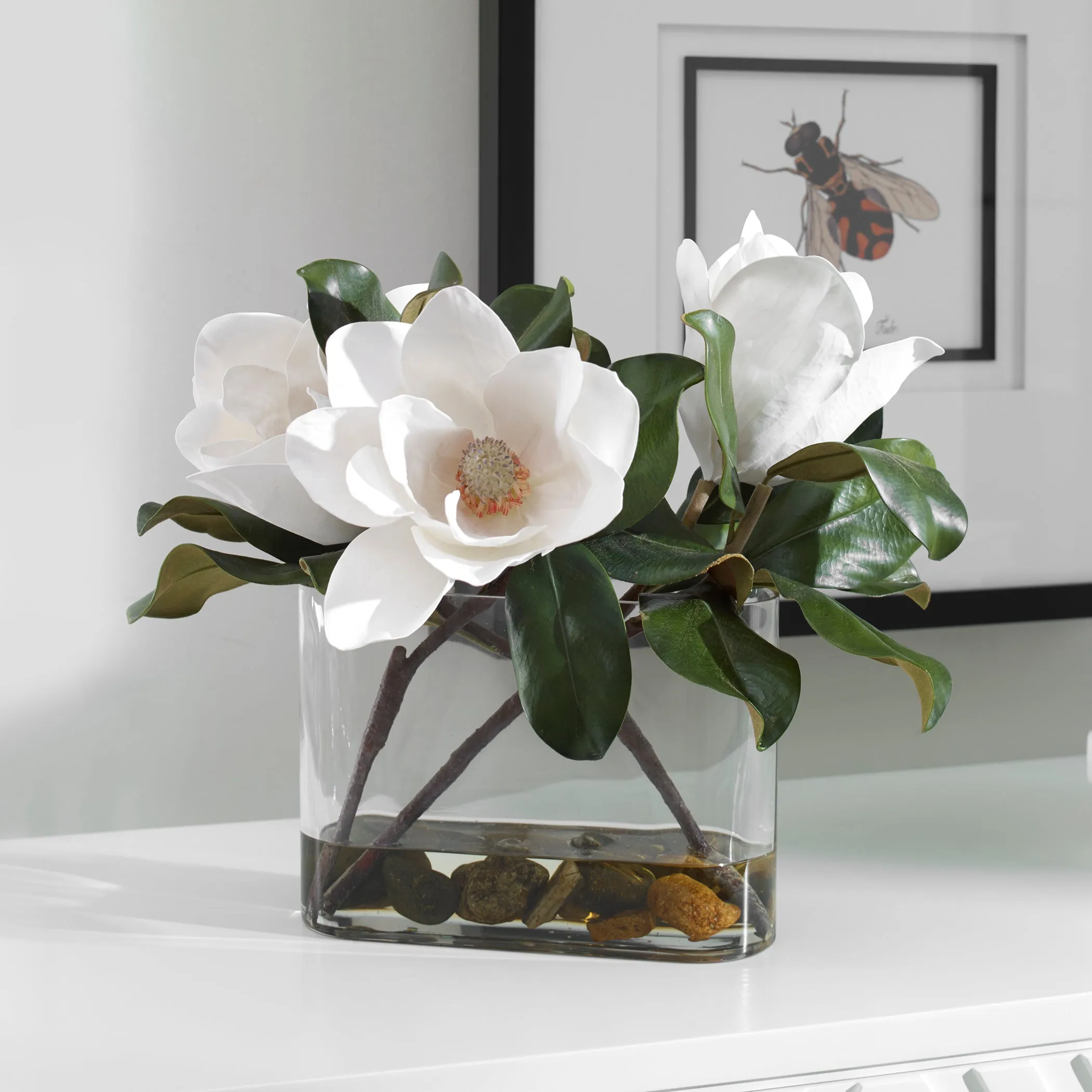 Uttermost Middleton Magnolia Flower Centerpiece