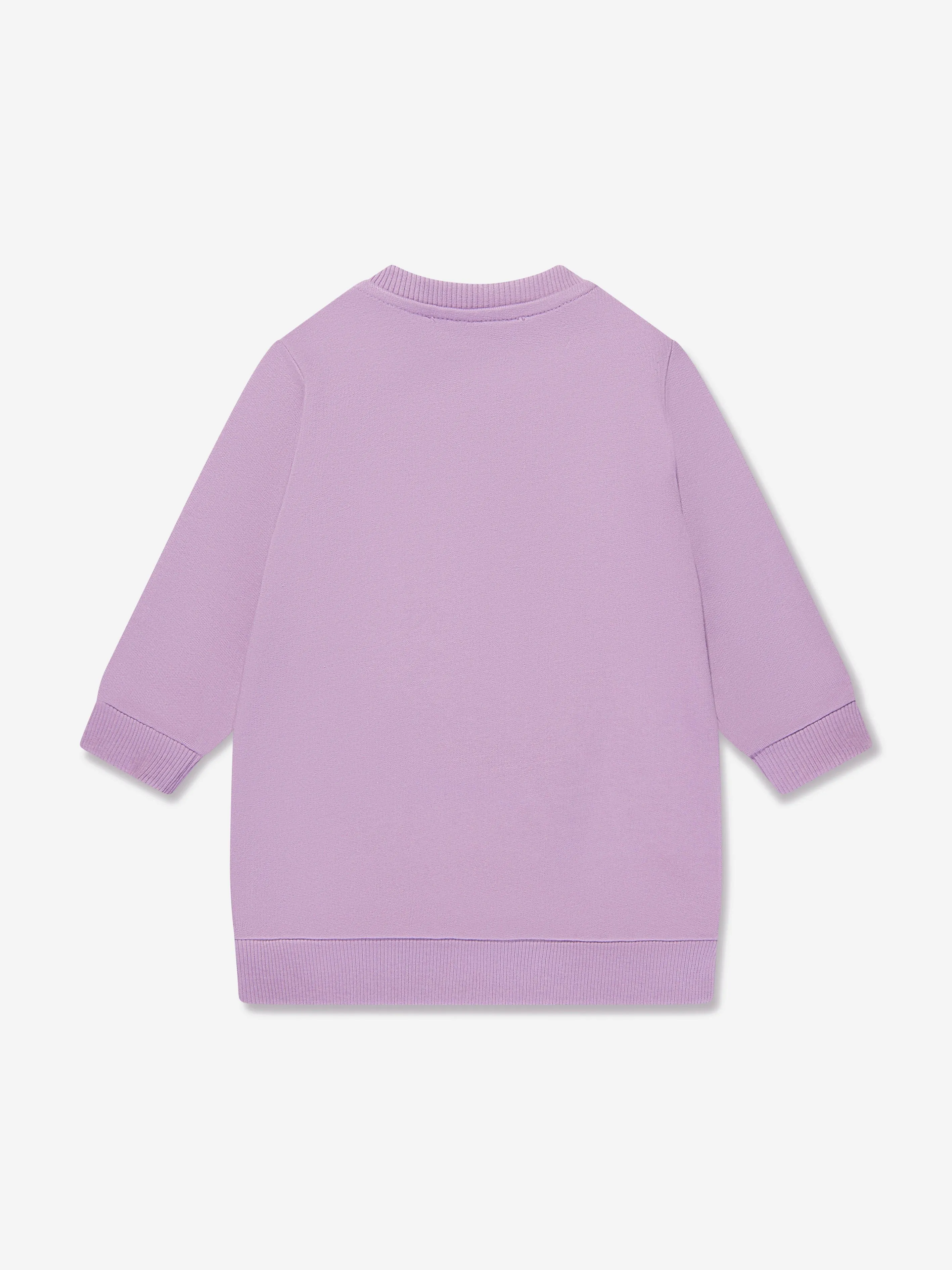 Versace Baby Girls Safety Pin Sweater Dress in Lilac