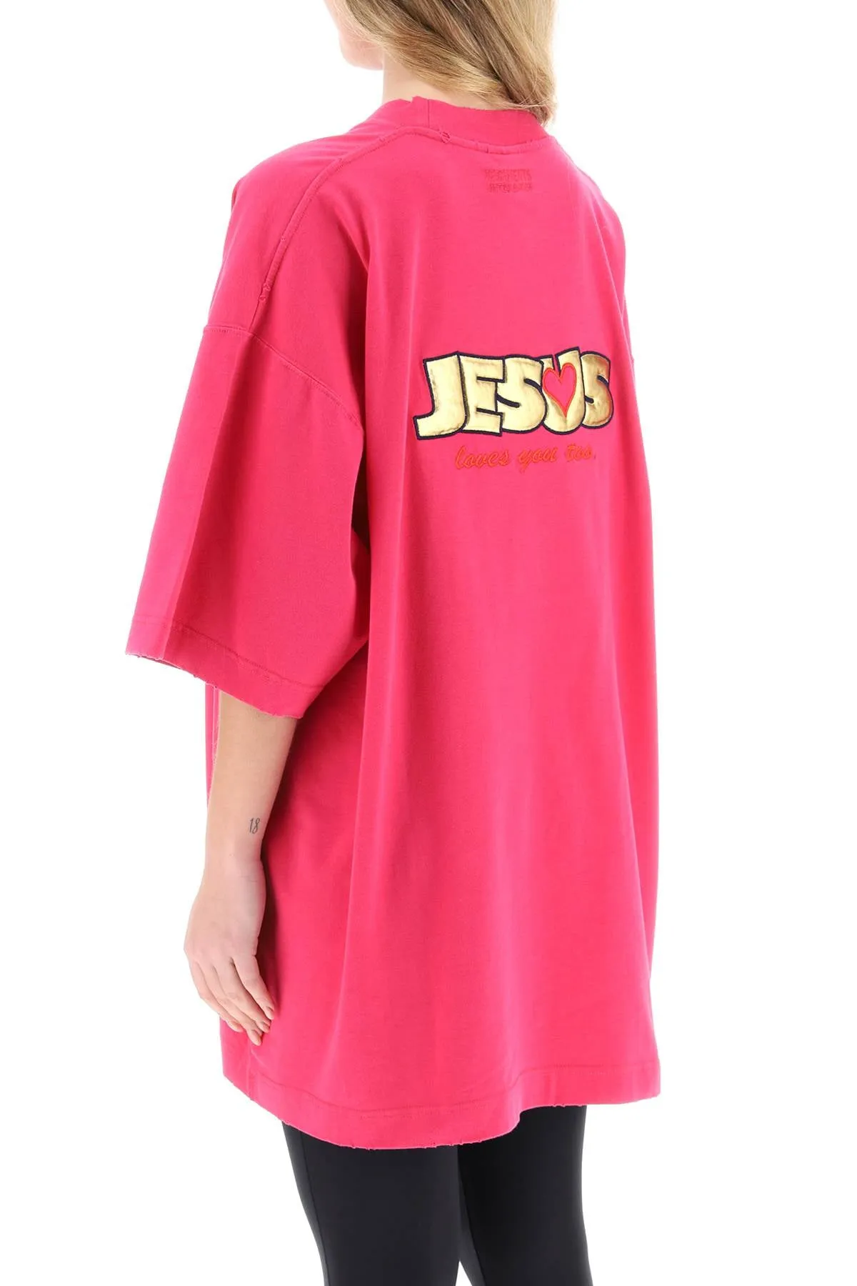 Vetements 'jesus loves you' oversized t-shirt