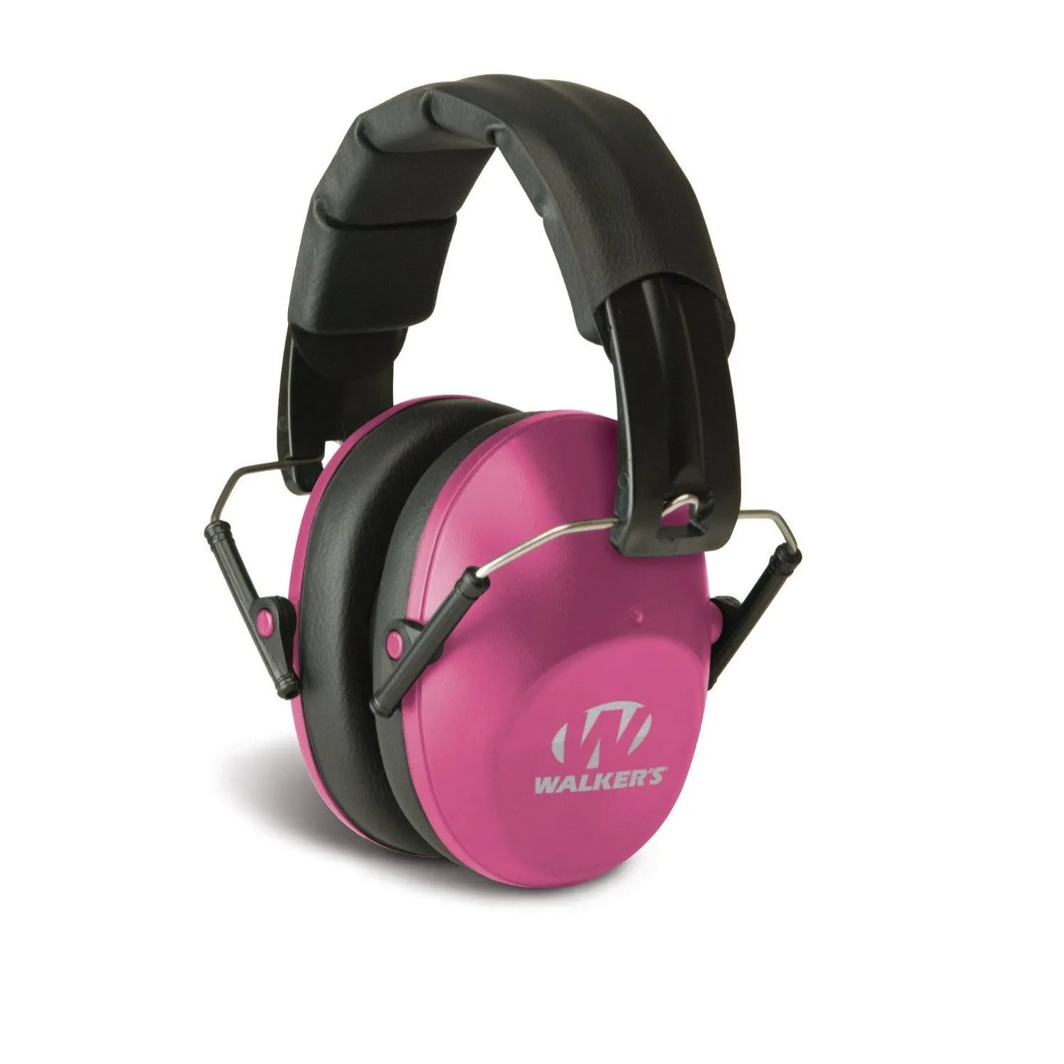 Walkers Pro Low Profile Passive Folding Muff-31dB NRR-Pink